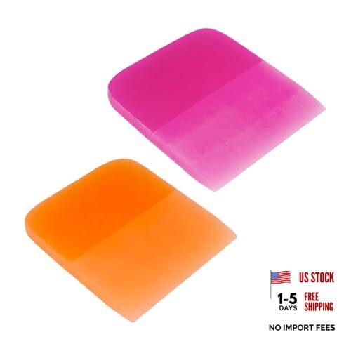 2PCS Car PPF Squeegee, TPU Soft Rubber Anti-Scratch Vinyl Wrap Window Tint