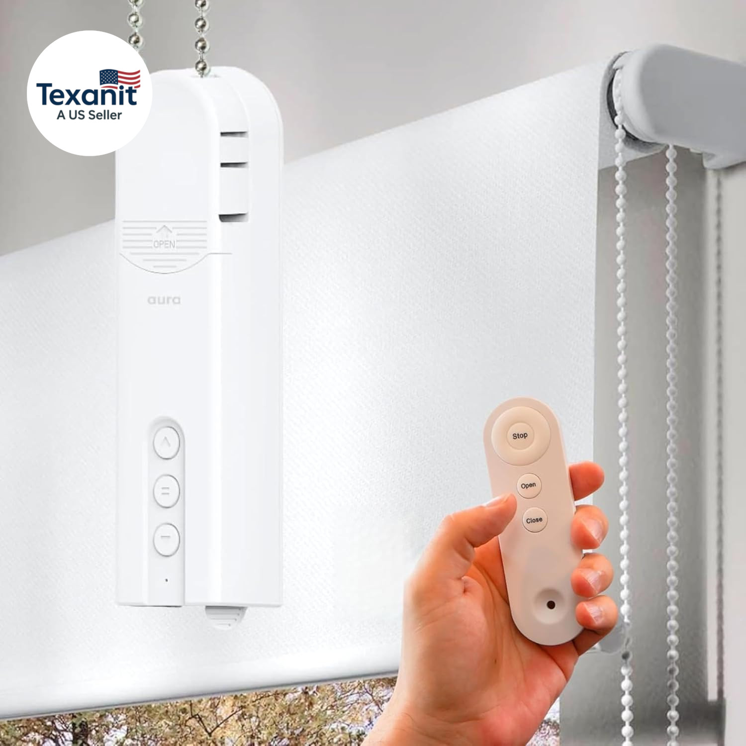 Aura Roller Smart Shade Driver, Remote Control & Wifi Dongle | Automate Existing