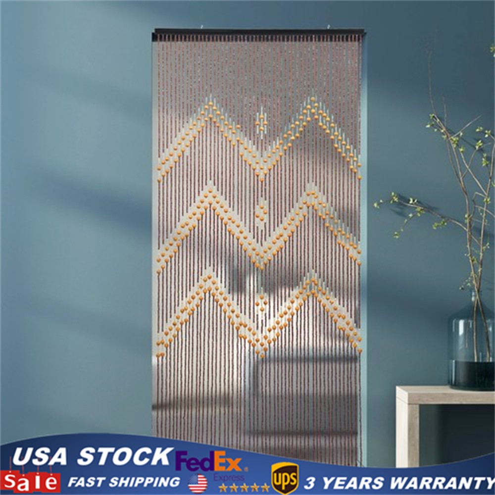 Natural Bamboo 52 Strands Handmade Curtain Beads Window Door Shoji Room Divider
