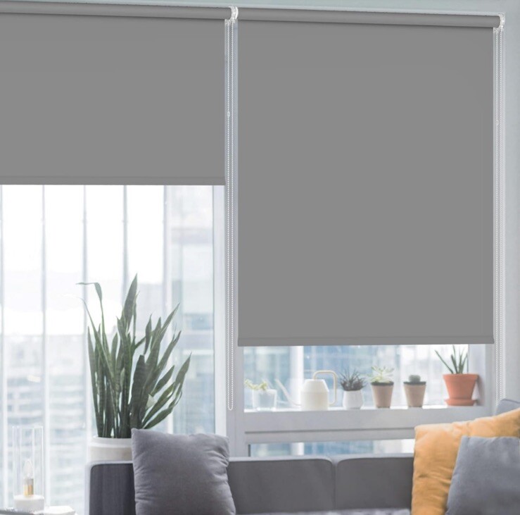KCO Roller Shades for Windows Blackout Blinds UV Protection 20″ W x 72″ L