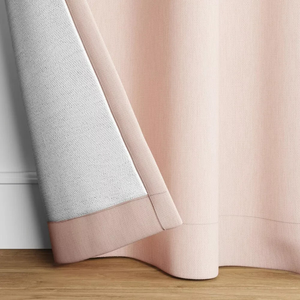 ⚡️1 pc Room Darkening Heathered Window Curtain Panel – Room Essentials ~ Pink