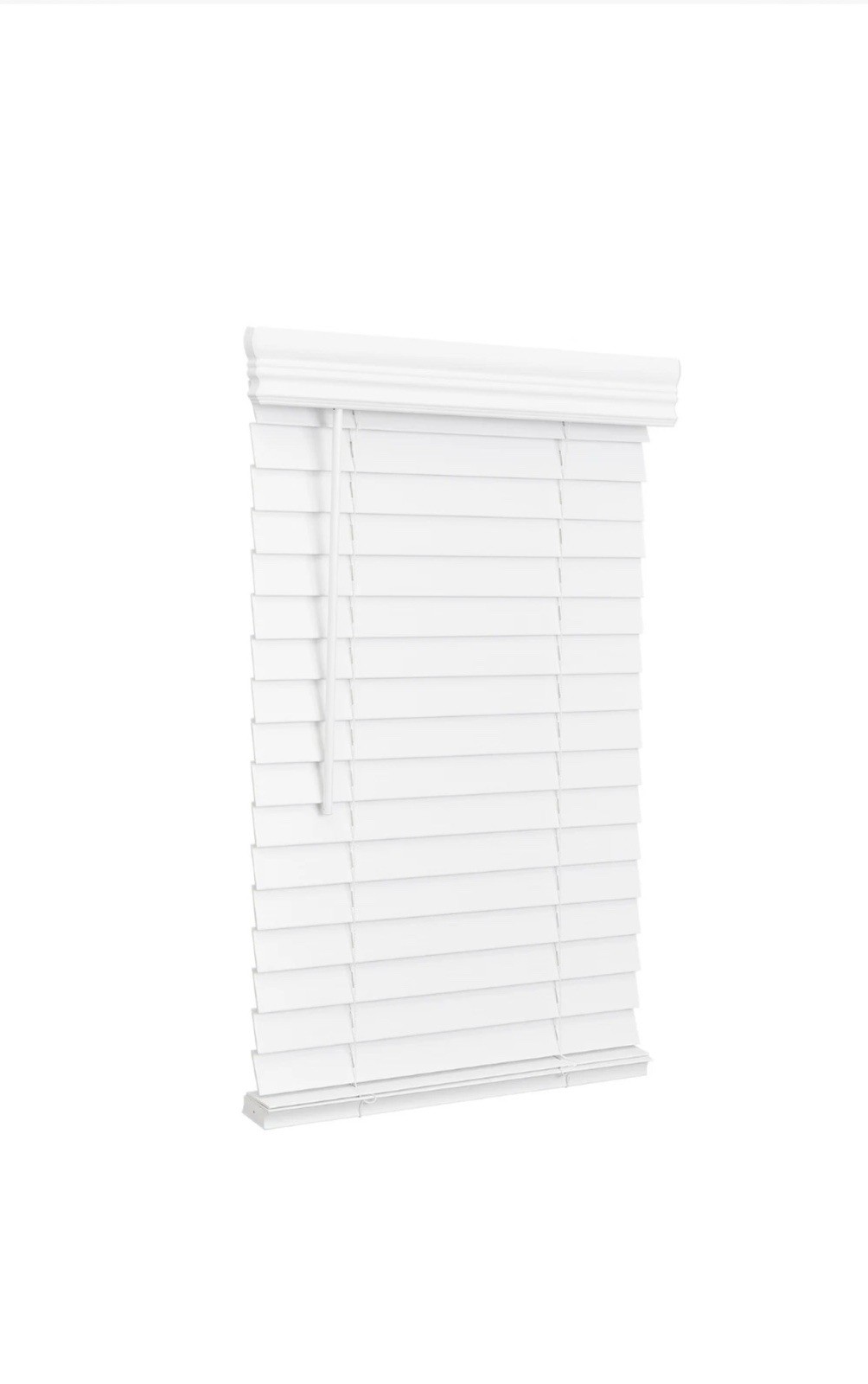 Lotus & Windoware Cordless, 2 Inch Faux Wood Blind, Window Blinds 46WxL48