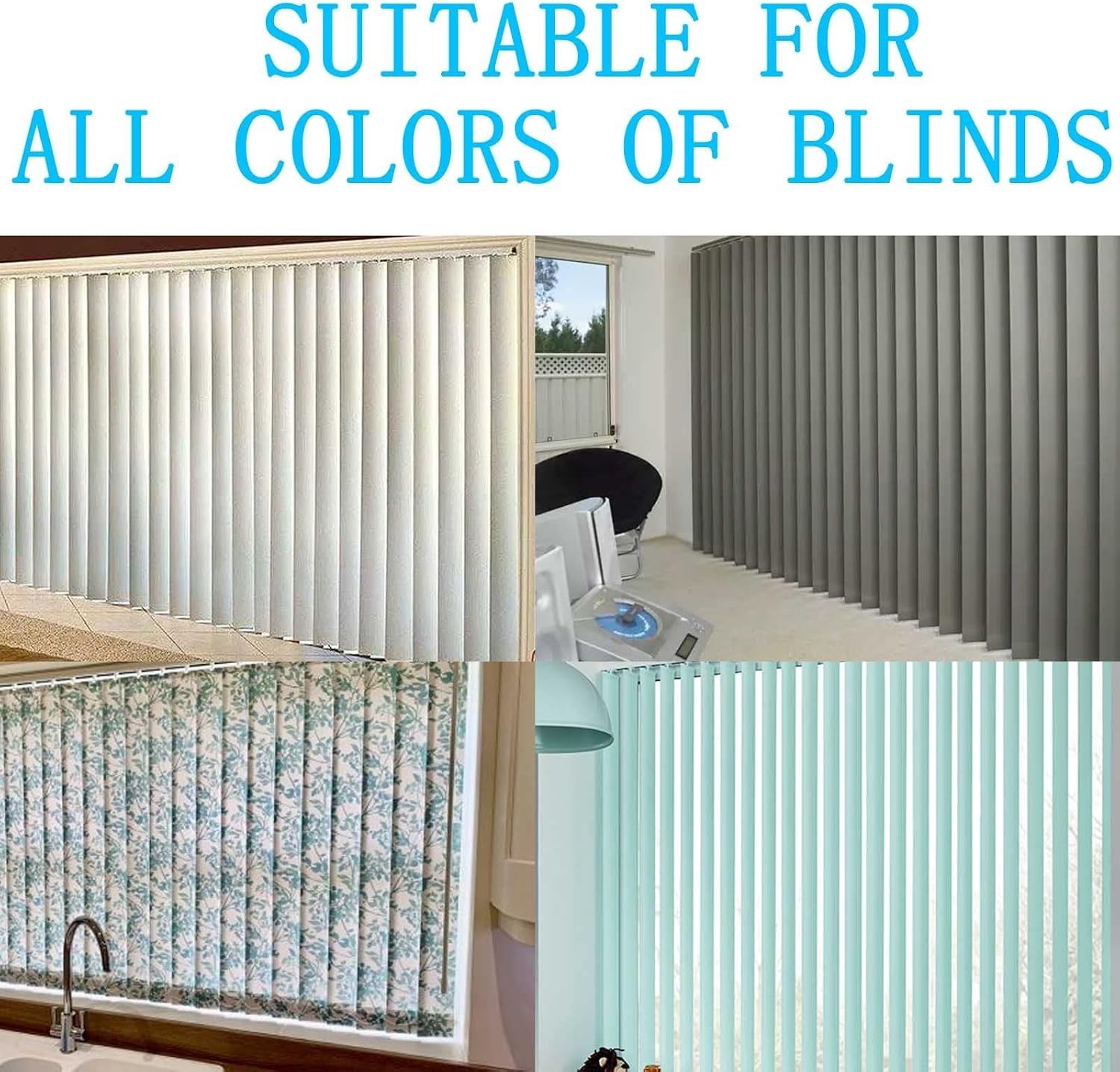 PVC Vertical Blind Repair Tabs – 30 Sets for Effortless Indoor Window Fixes