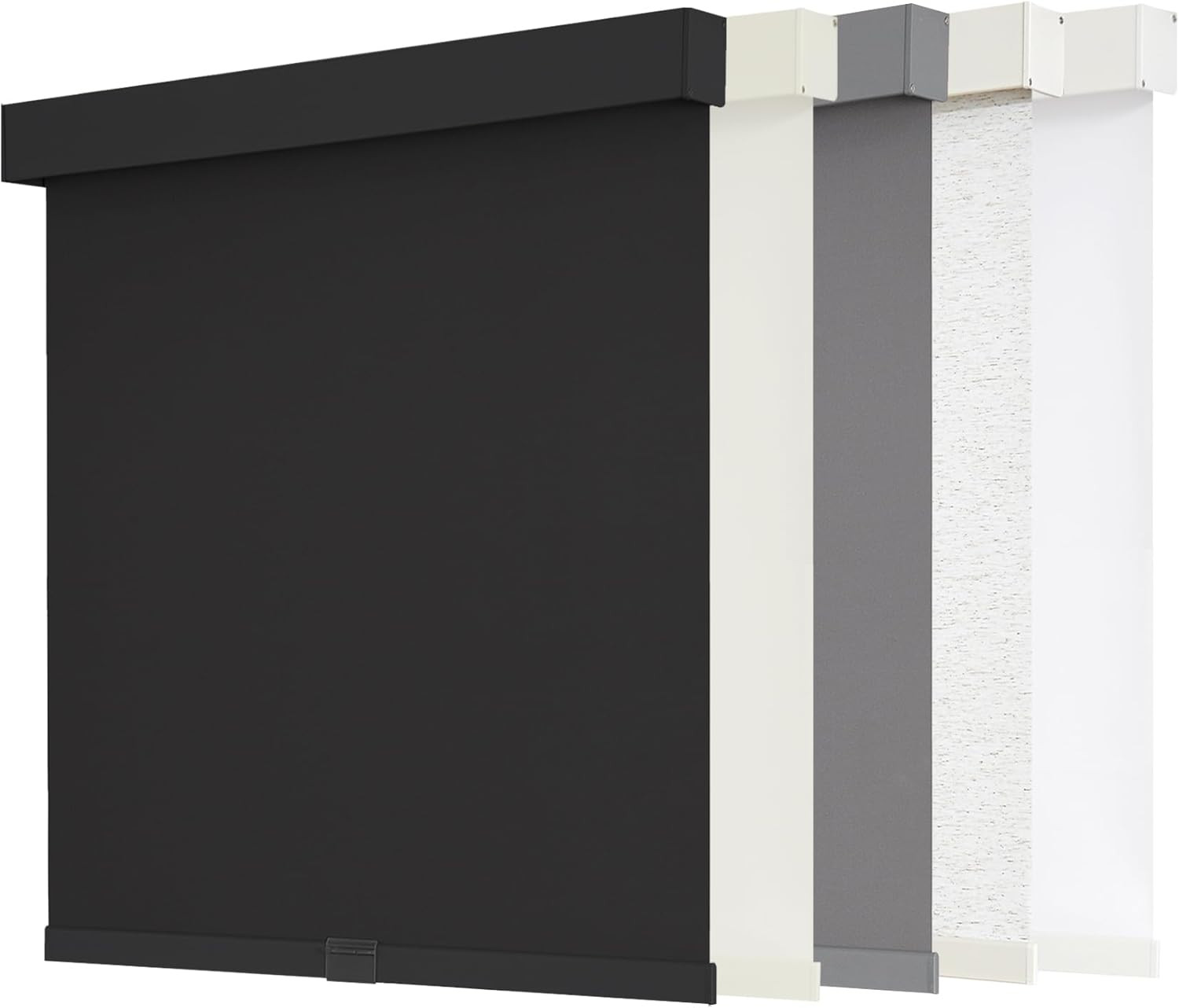 Cortinas blackout para enrollables 34×72 negro sin cordon termica UV oficina