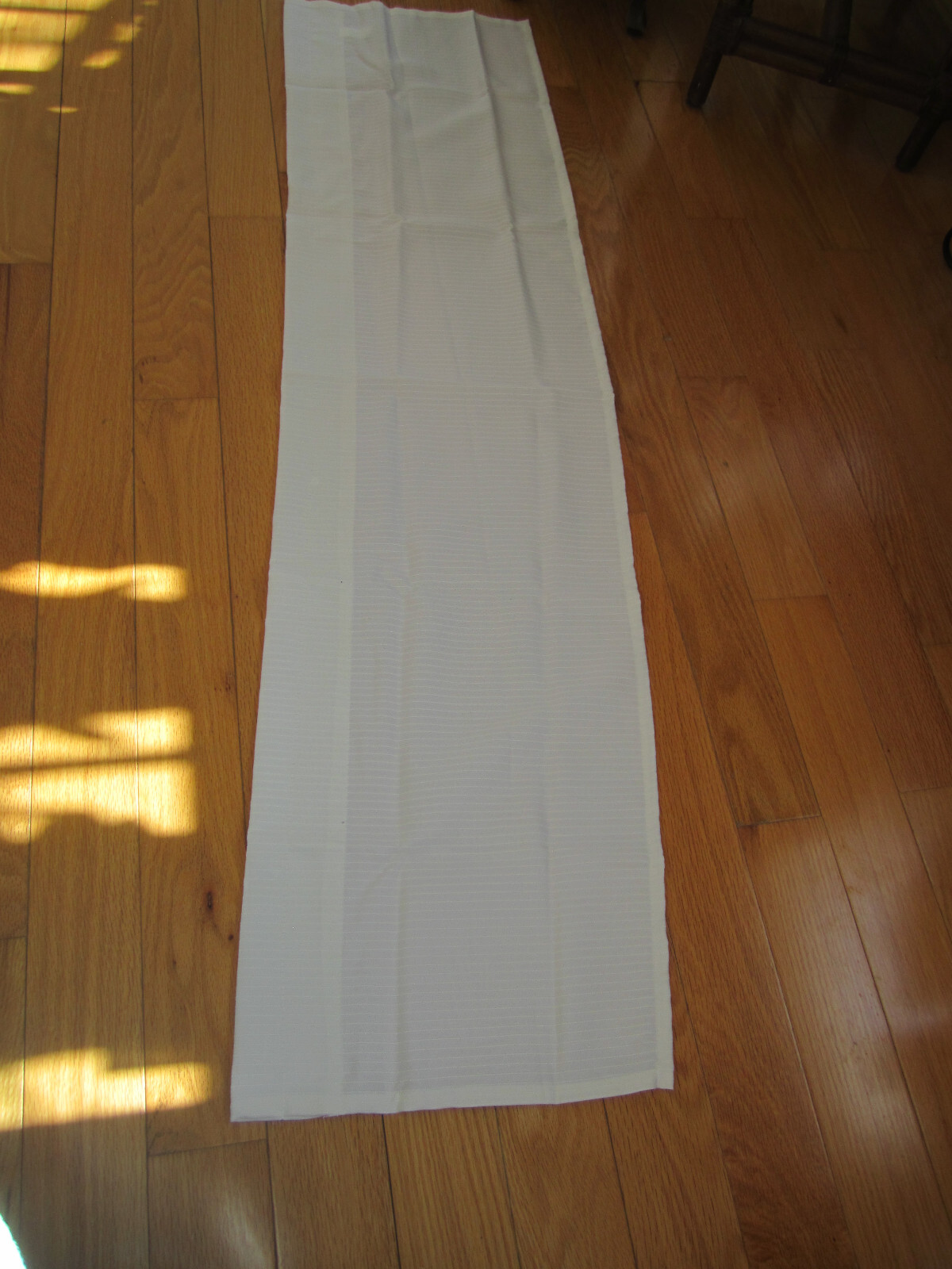 Opaque Ribcord Kitchen Curtains – 12 x 54 Valance – BUTTERCREAM OFF WHITE