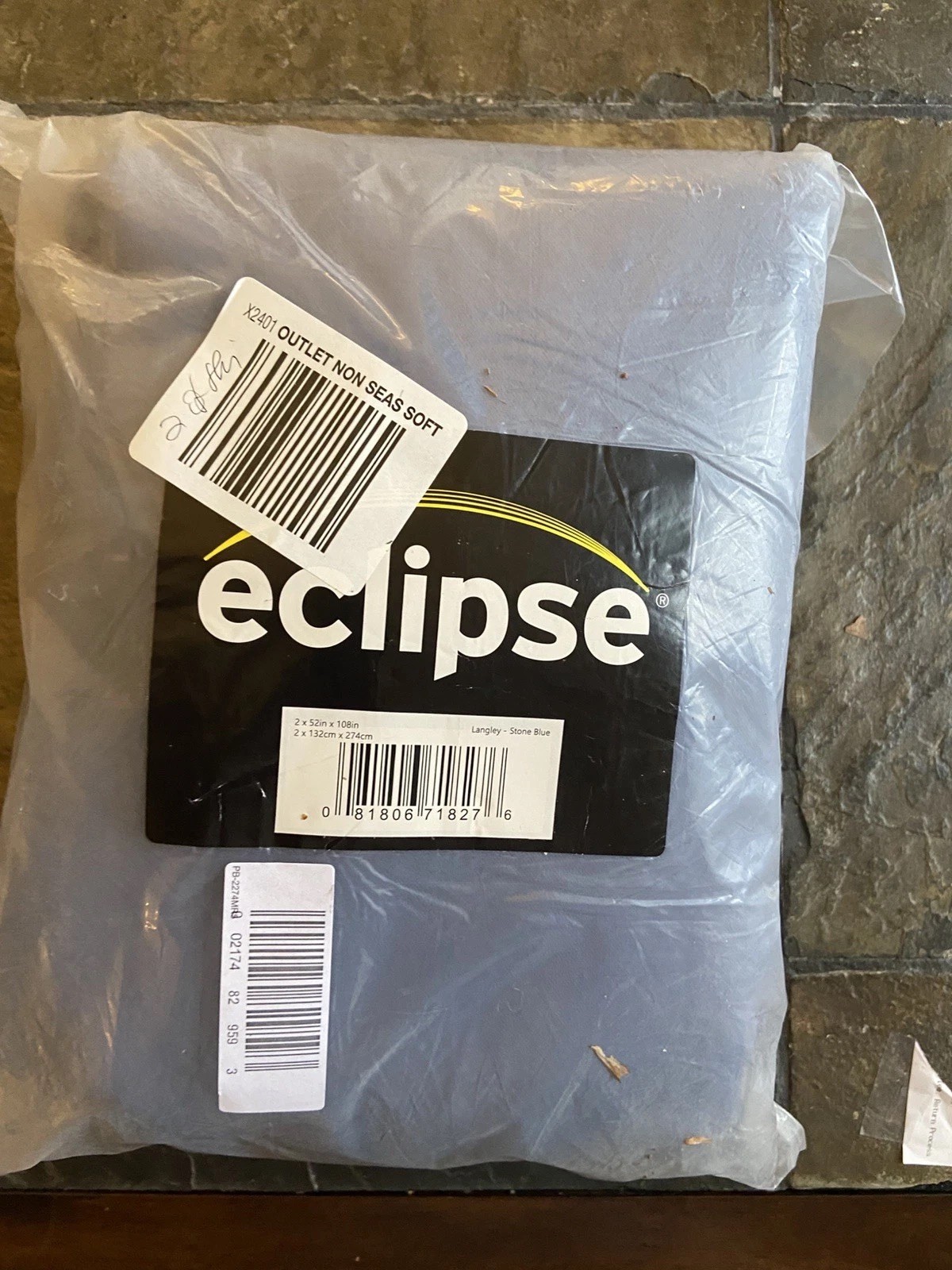 Two 52×108 Eclipse Stone Blue