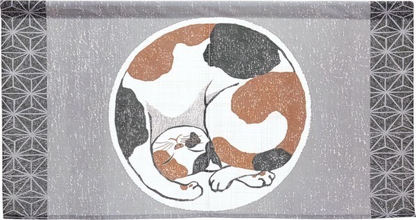 MADE IN JAPAN Japanese Traditional Noren Curtain Cute Cate for Shop Home Gift