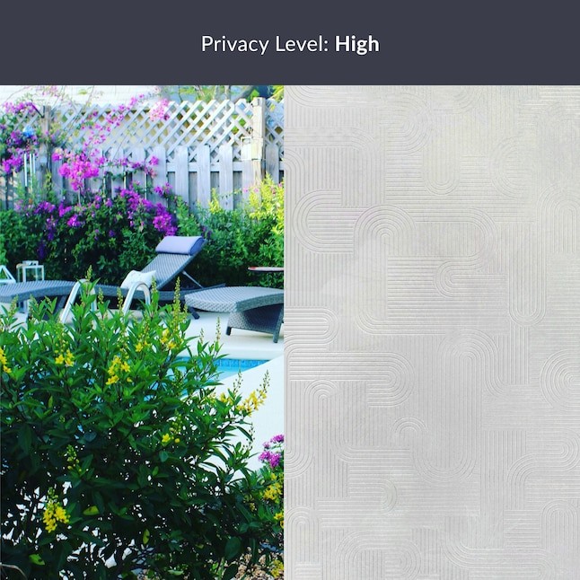 24-in x 36-in Privacy Decorative Window Film, Repositionable and Removable