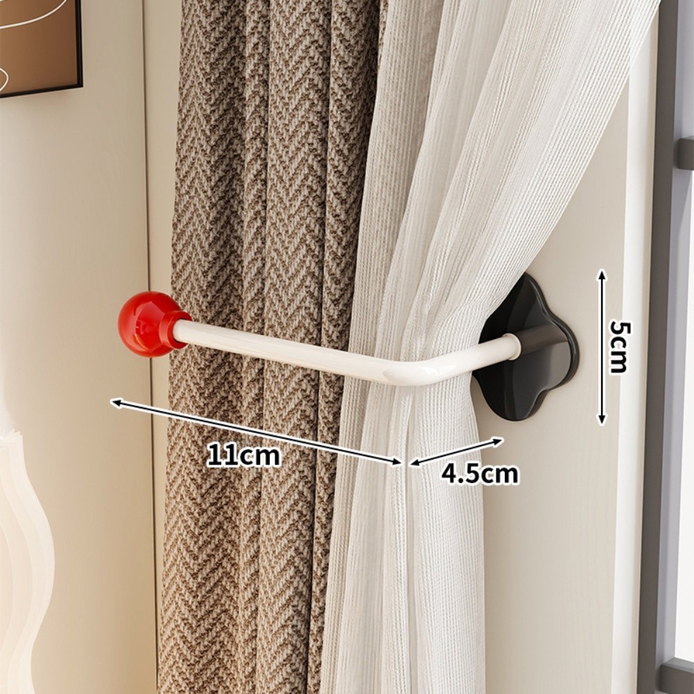 Organizer Accessory For Bathroom Use Curtain Hook Metal And Plastic Construction