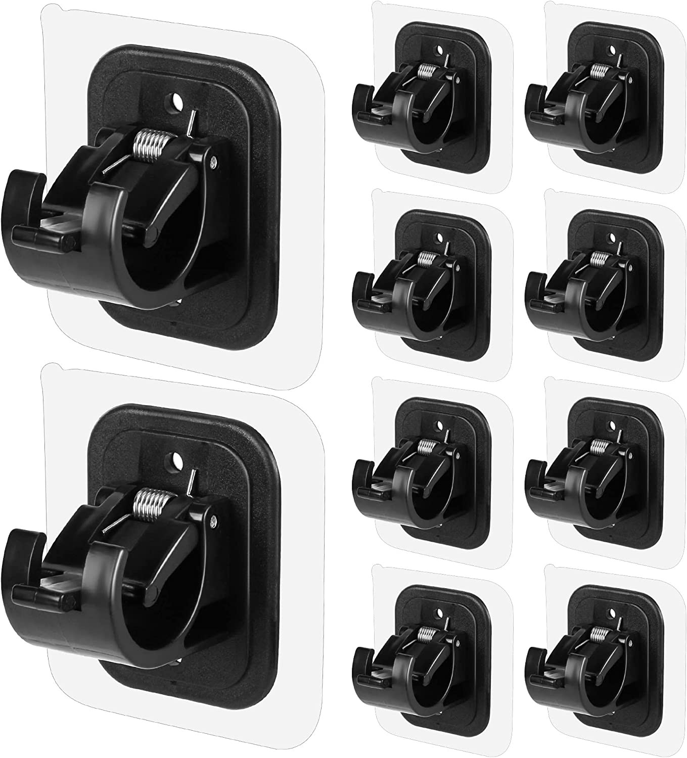 14PCS No Drill Curtain Rod Brackets No Drilling Self Adhesive Curtain Rod Holder