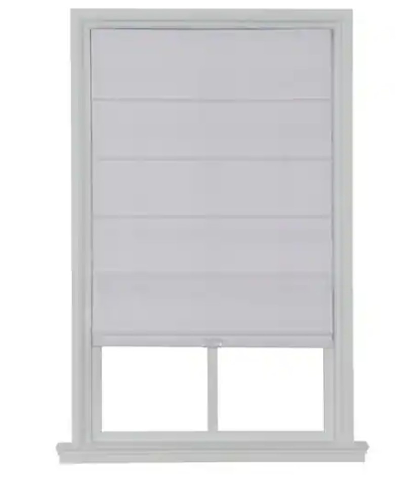White Fabric Roman Shade Cellular Shade 35” X 64” RSGA3564