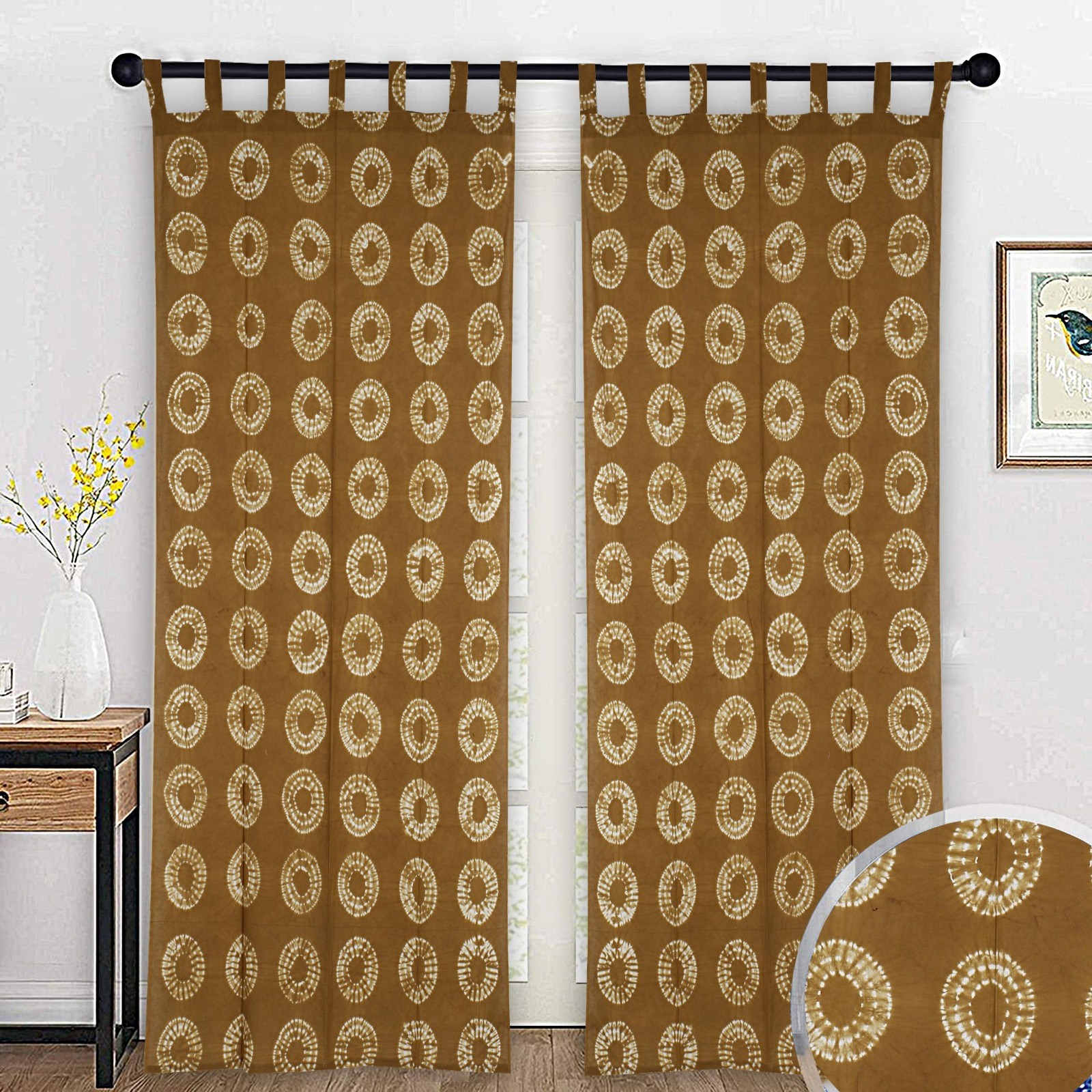 Bohemian Indian Ethnic Cotton Window Curtain New Home Balcony Decor Curtains