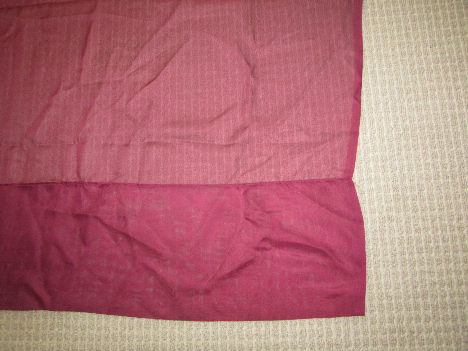 6 Burgundy Panels Fully Stitched Drapes 57″x120″ Poly Top Rod Pocket #4010(a)