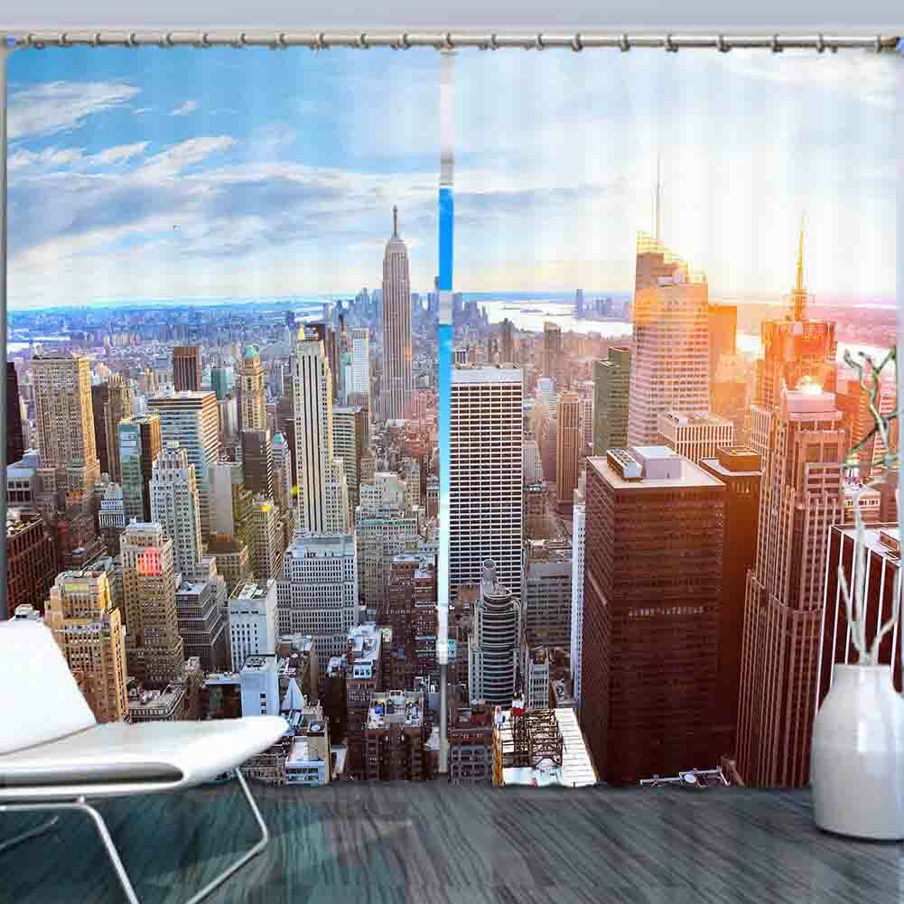 House Many Gradients 3D Curtain Blockout Photo Printing Curtains Drape Fabric