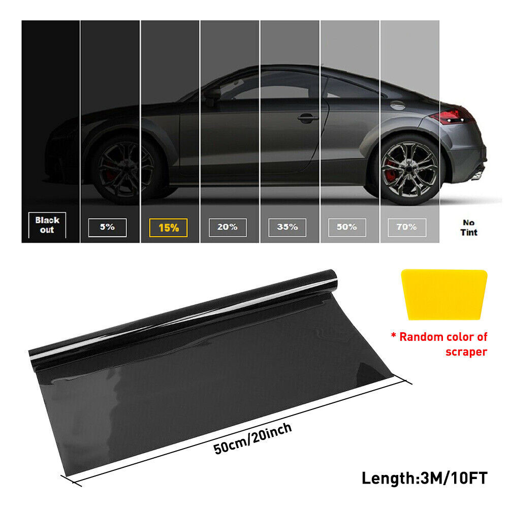 300CM Uncut Roll Window Tint Film 5% 15% VLT 20″ x 10ft Car Home Office Glass
