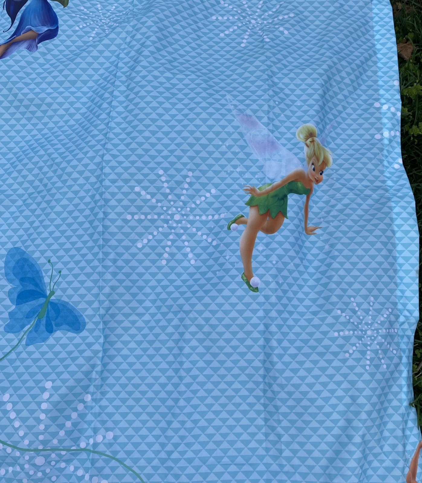 Disney Fairies Decorative Curtain 50″ X 17″ TINK Tinkerbell Fairies 2-64×41 EUC