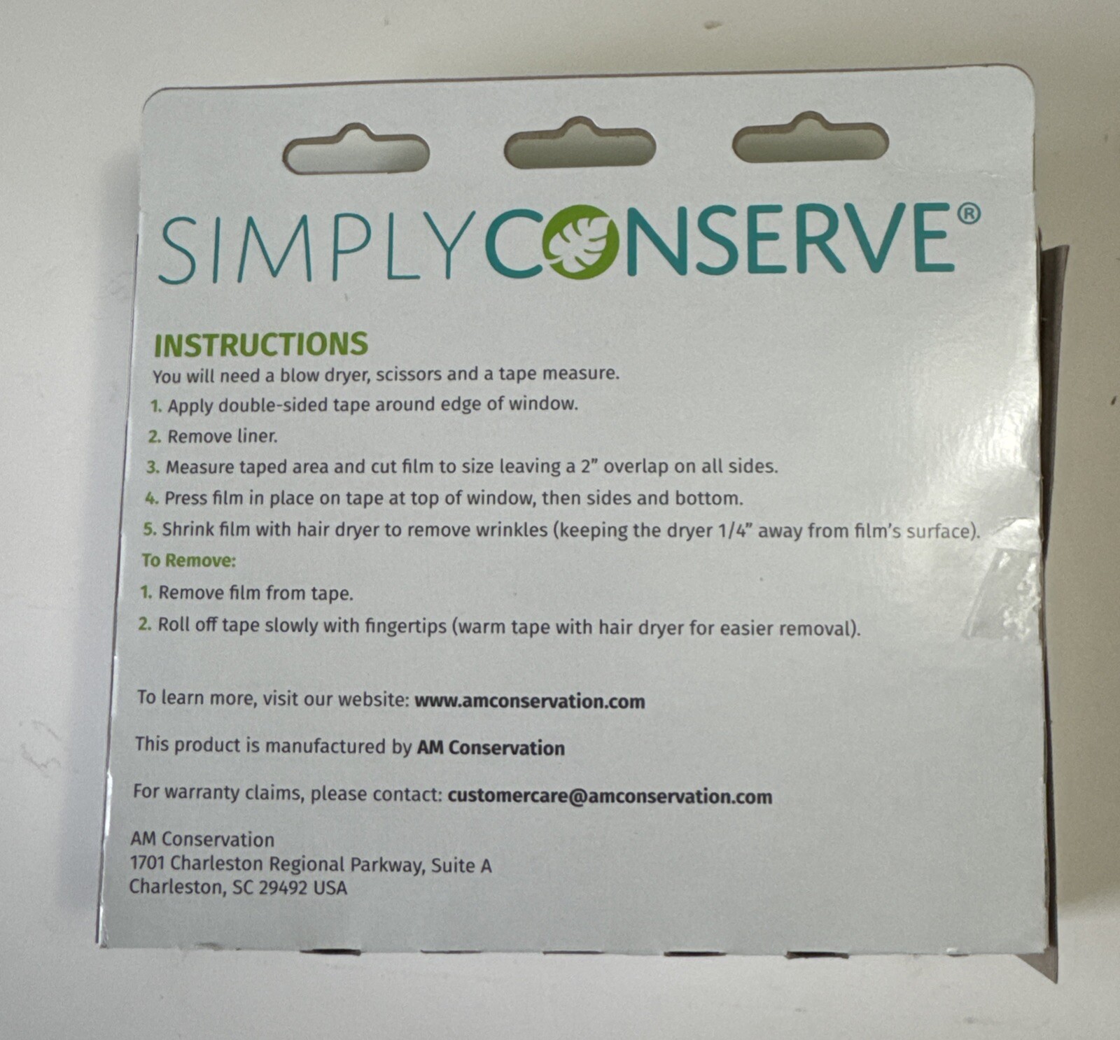 Simply Conserve Window Insulating Kit Indoor 5-Pack 36″ x 60″ WK64210EF