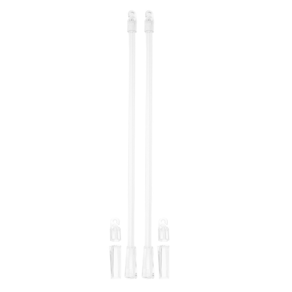 2Pcs Replacement Clear Blind Rod for Drapery Wand Easy Light Adjustment