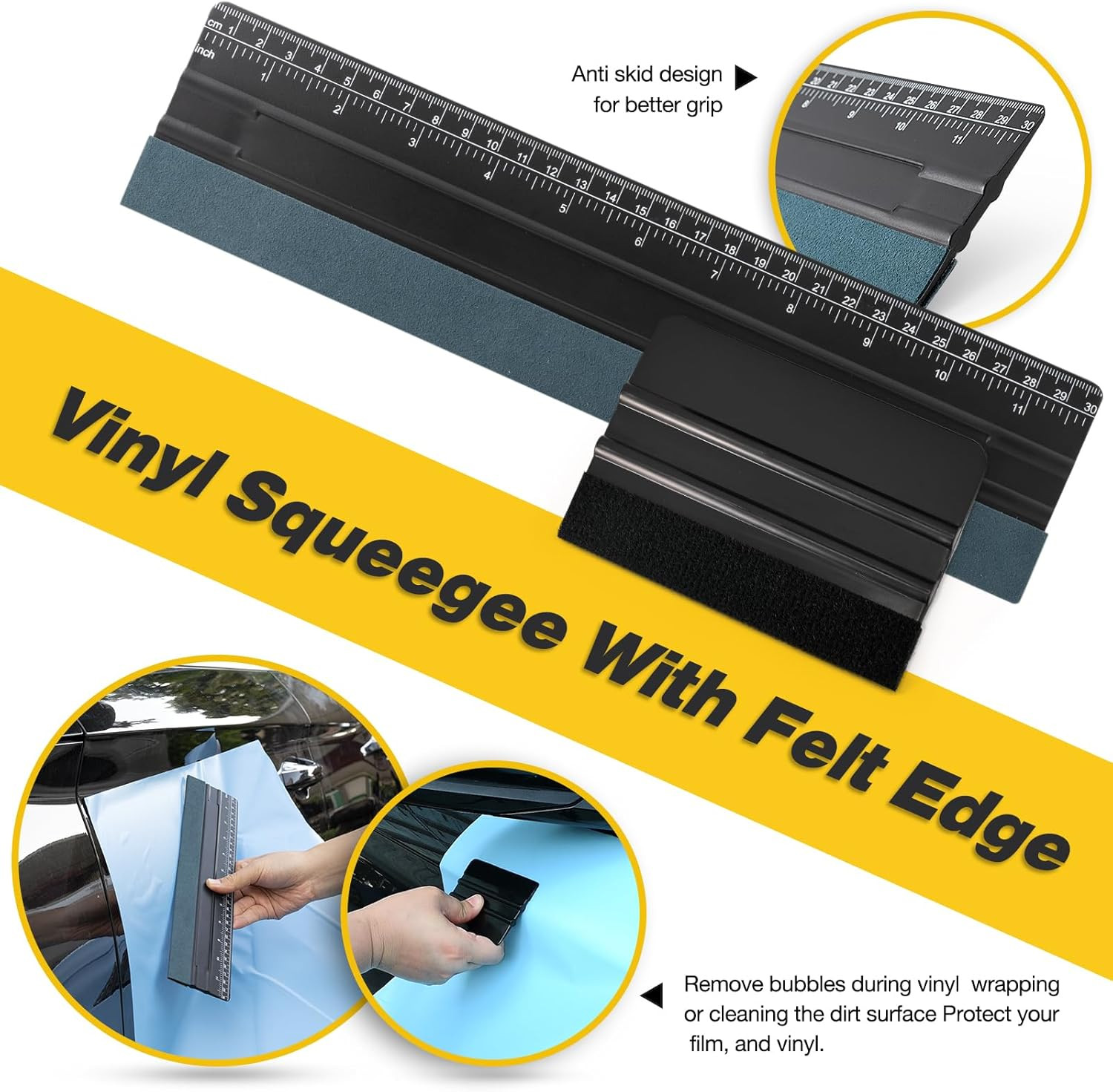 Gomake Window Tint Kit Vinyl Wrap Tool Car Windshield Back Window Tinting Tools