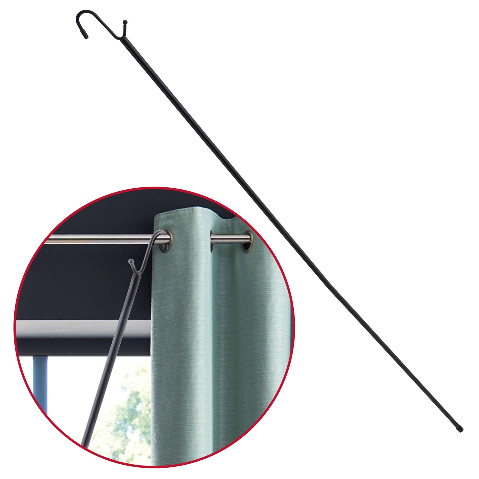 42″ UNIVERSAL DRAPERY PULL ROD BY JUMBL