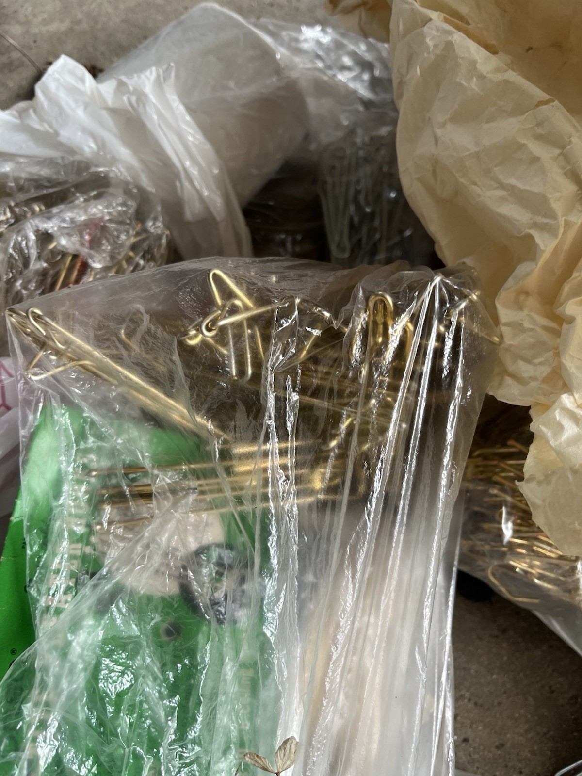 Over 10lbs Of Drapery Hooks, Various Sizes And Types. Some Gold Some Silver