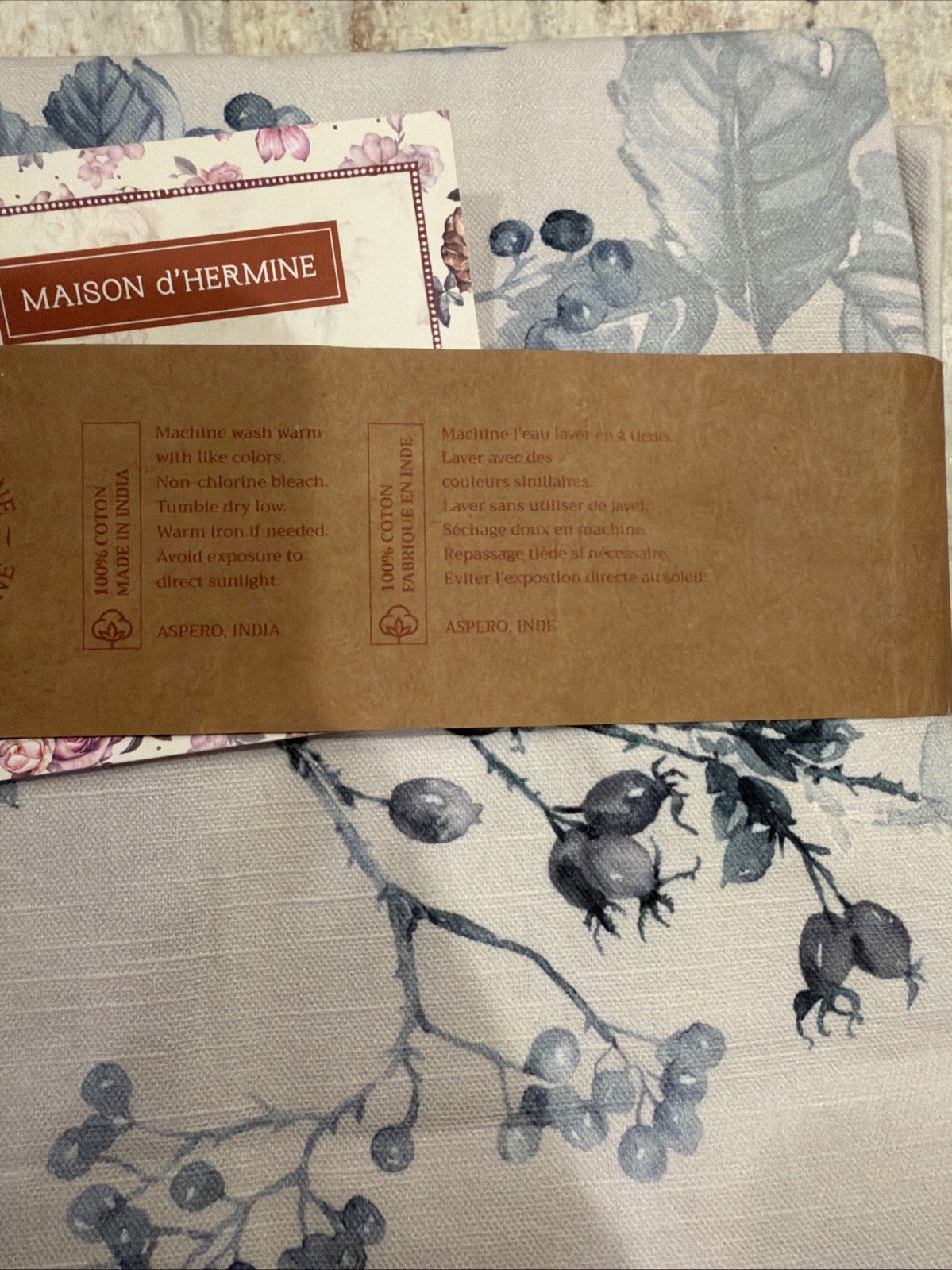 2 pack Maison d’ Hermine 100% Cotton Curtains – 50″x84″equinoxe Blue 2 pack