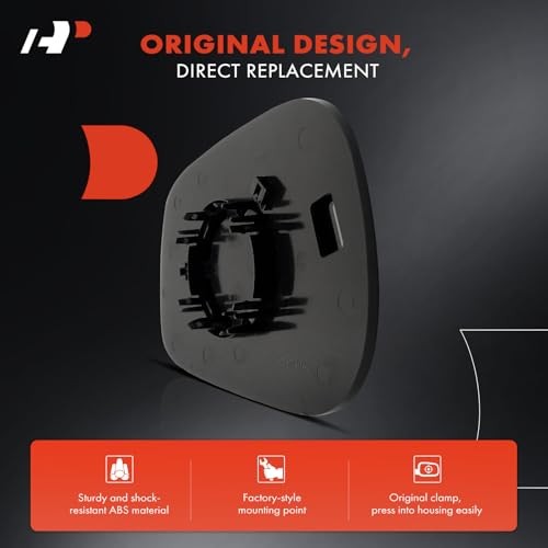 2-PC Driver and Passenger Side Heated Mirror Glass with Backing Plate