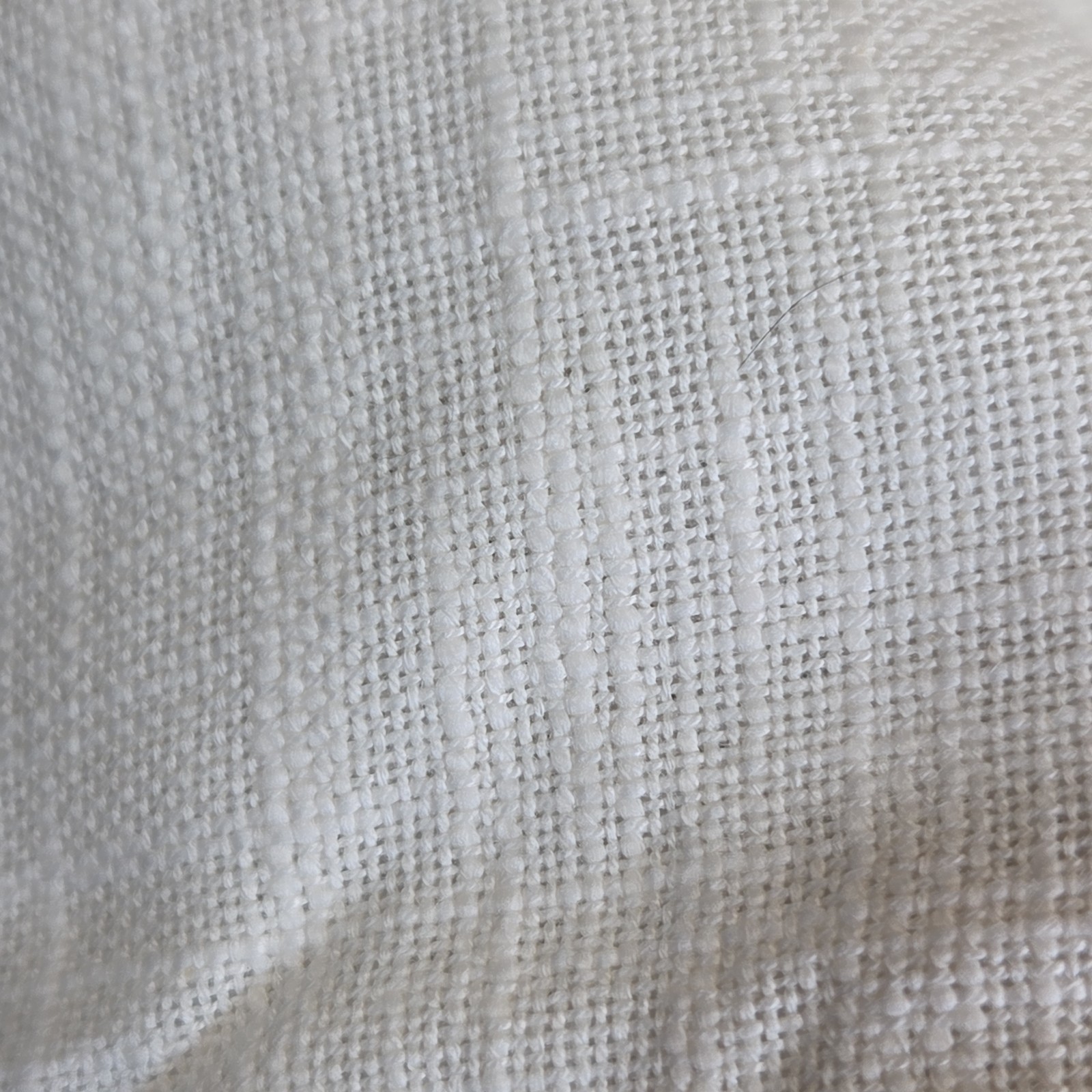 Quince Textured Cotton Room Darkening Curtain Panel Ivory 48×108 Single