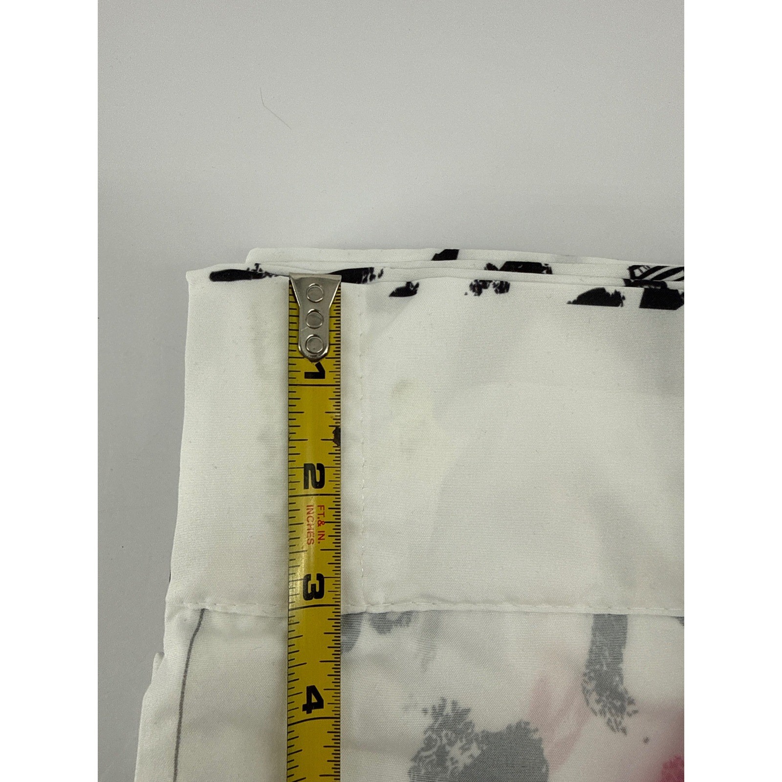 Ambesonne Paris Eiffel Tower Curtains 2 Panel Set White Pink Black 56×84 NEW