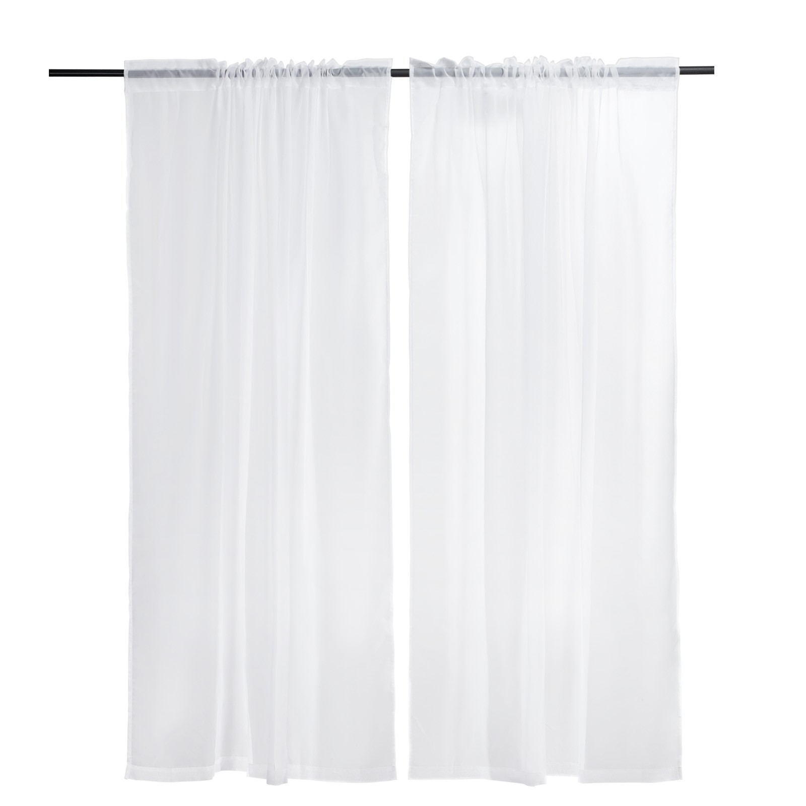 Uimoso 2-Panel Sheer Window Curtains, 52×84 Inches, Rod Pocket Design, Polyester