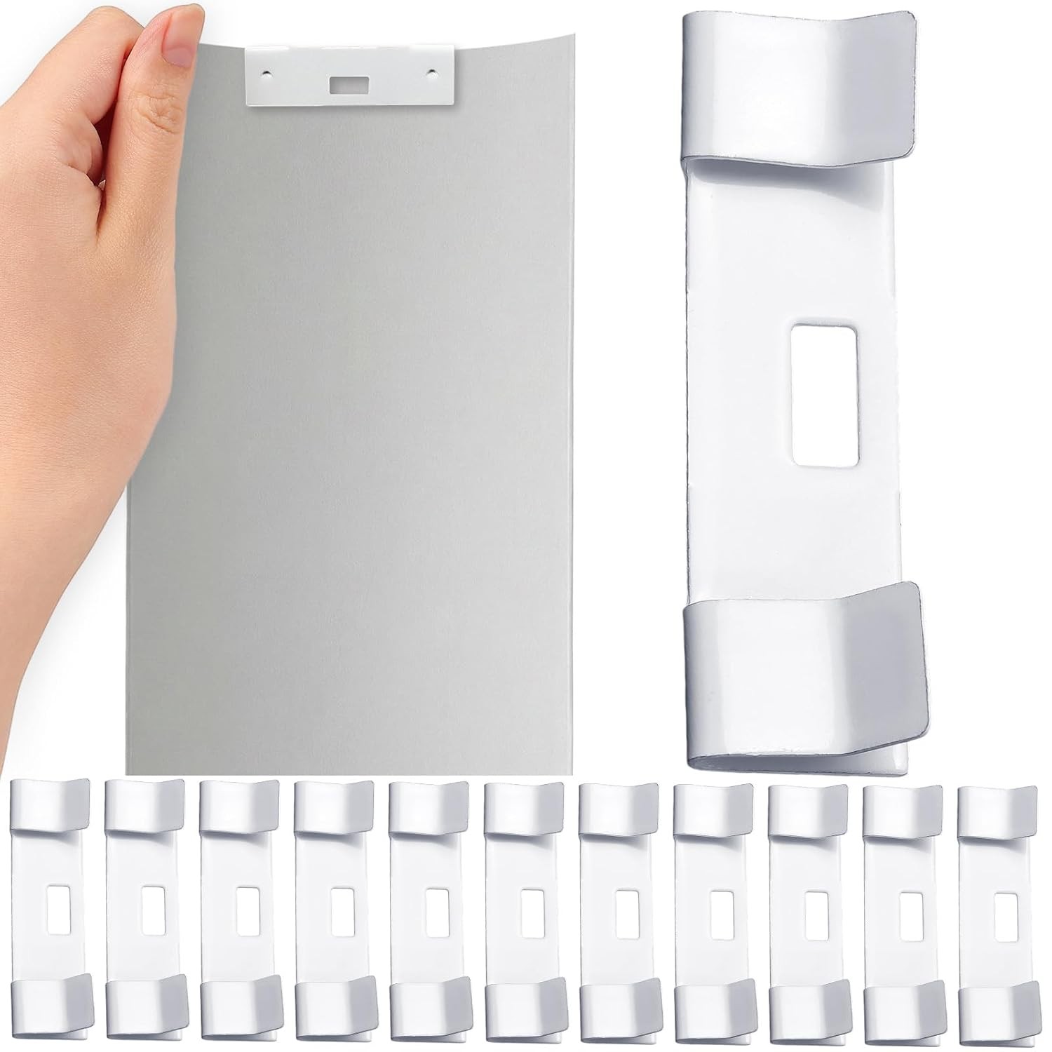 White Metal Vertical Blind Repair Tabs 12 Pcs Vane Savers Vertical Blind