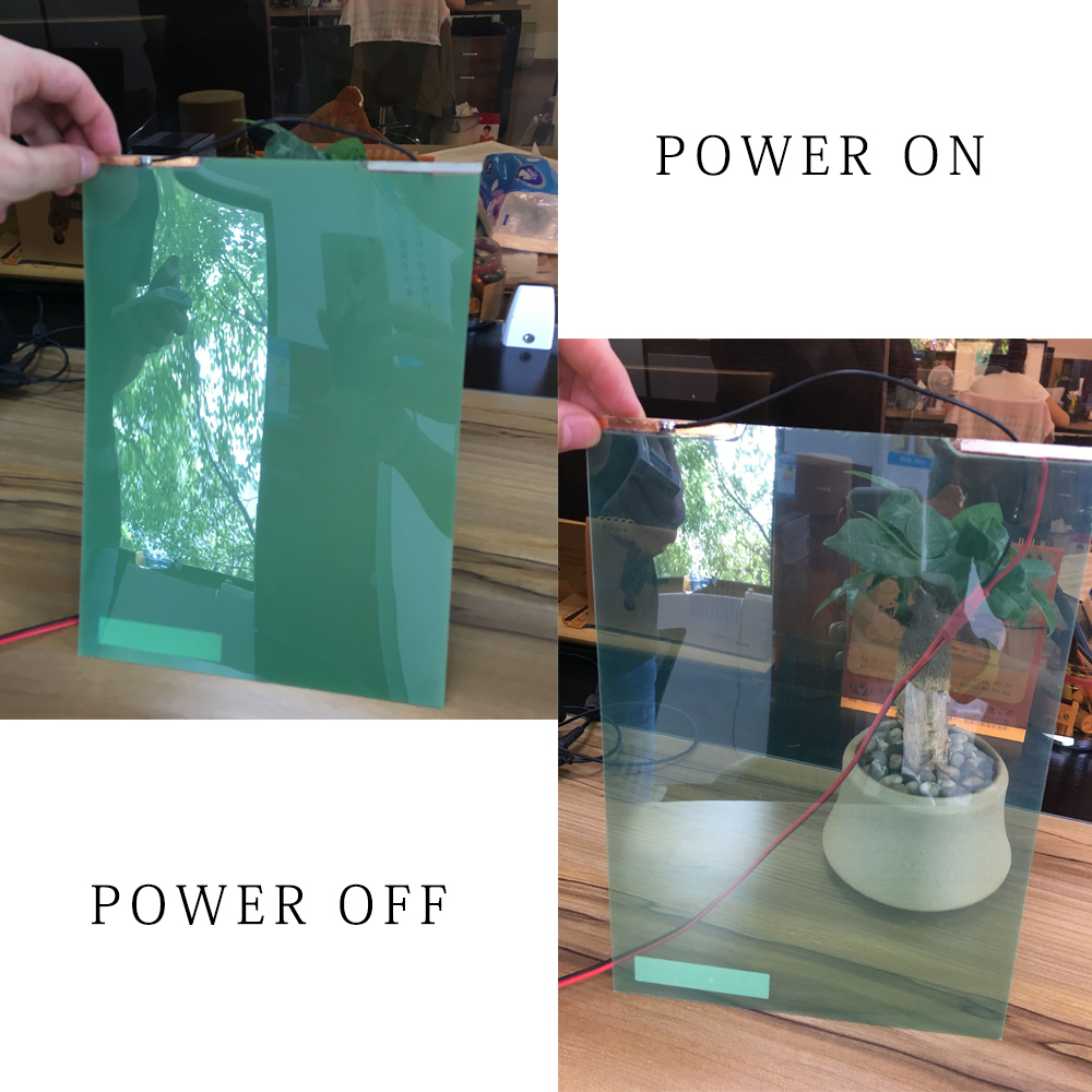 PDLC Piece 21×29.7cm Smart Film Glass Switchable Glass Electrochromic 6 Colors