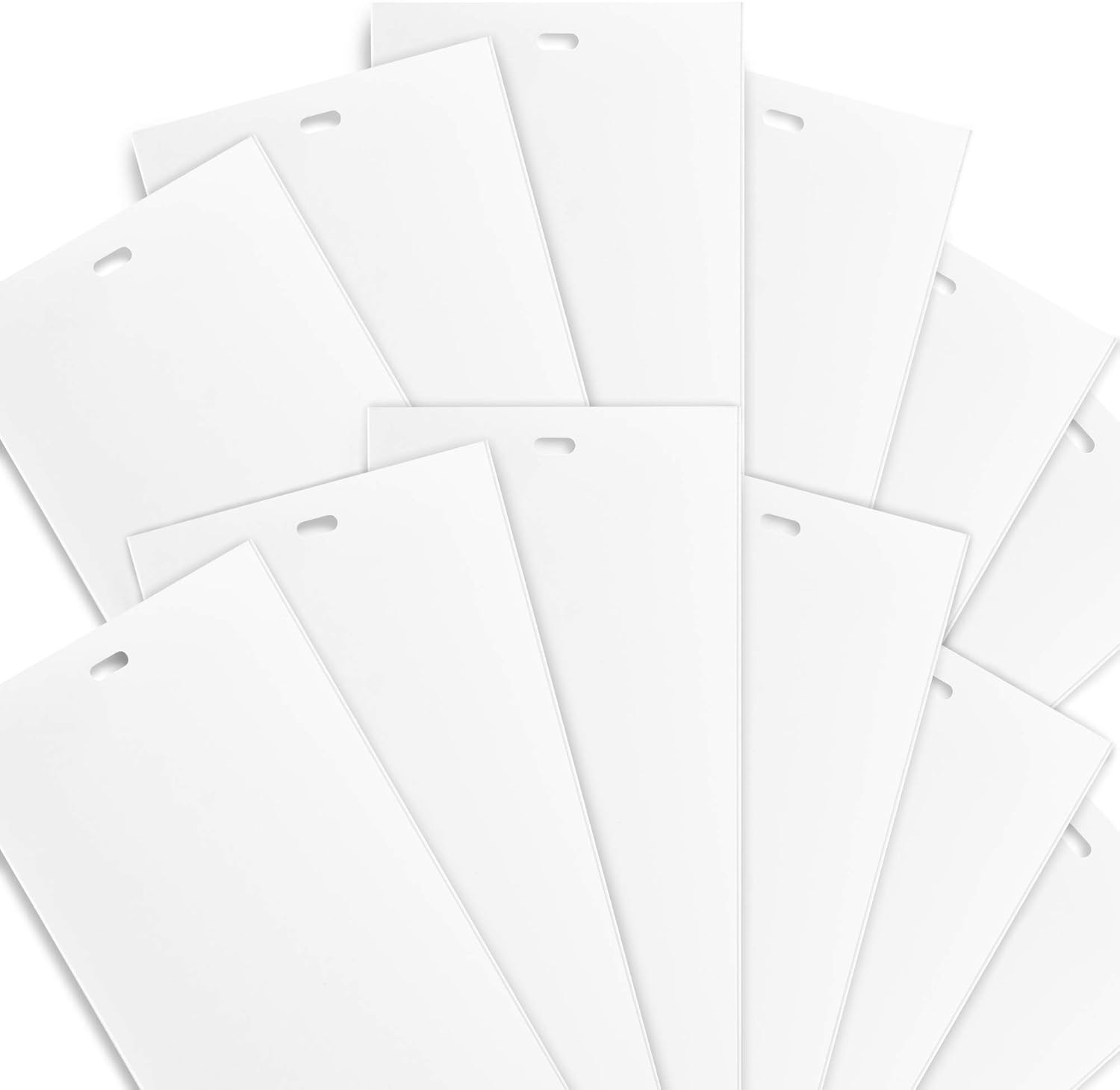 White Vertical Replacement Blinds Slats Sliding Door Window Patio (12 Pack)