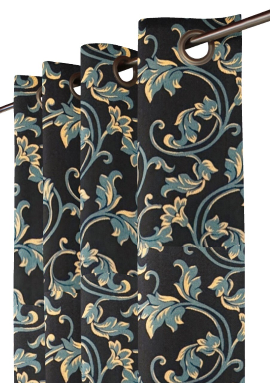 Drapery Panel -Purple Blue – Rayon/Polyester- 55″-MLK