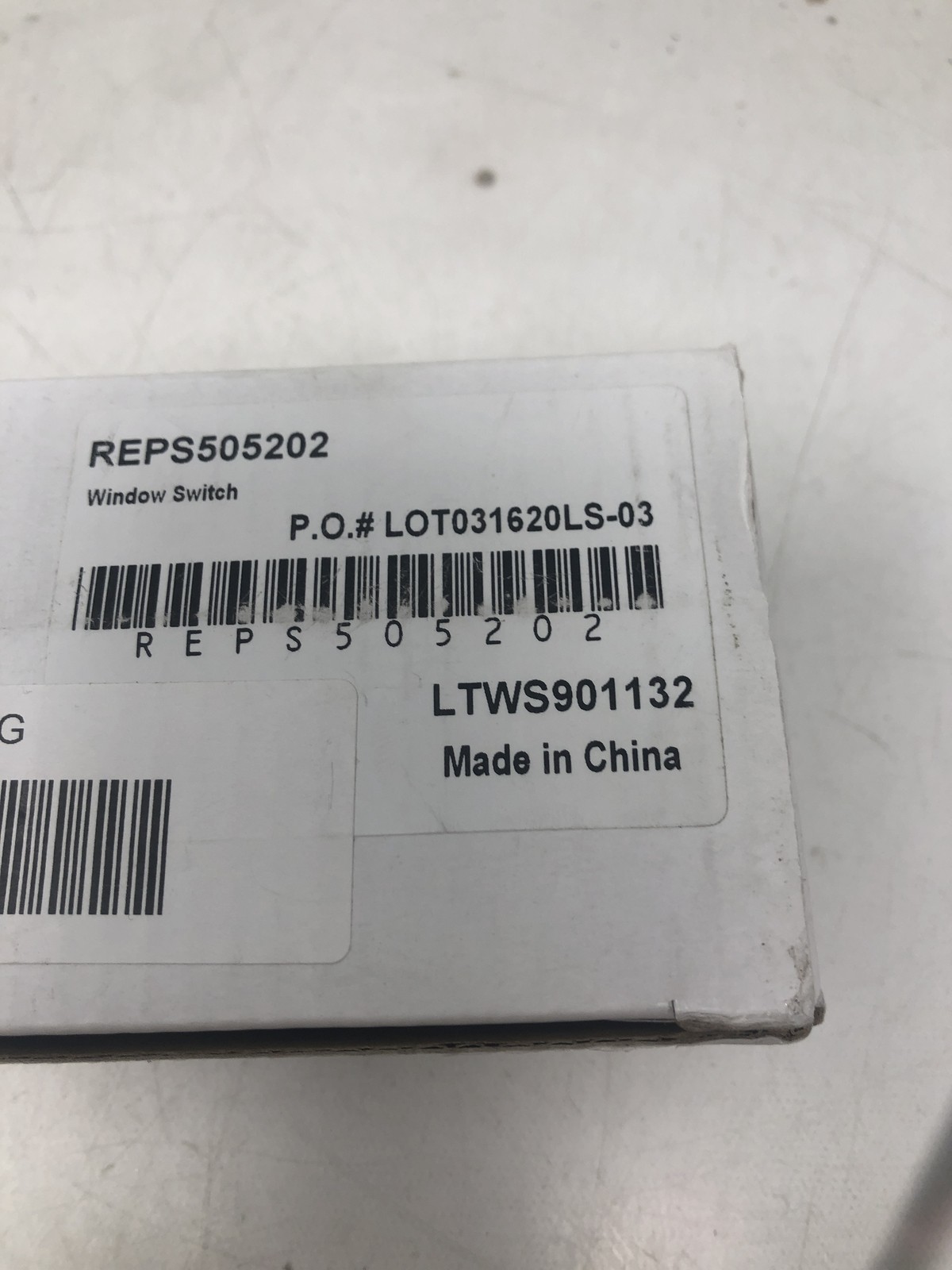 Window Switch, Front REPS505202-LTWS901132