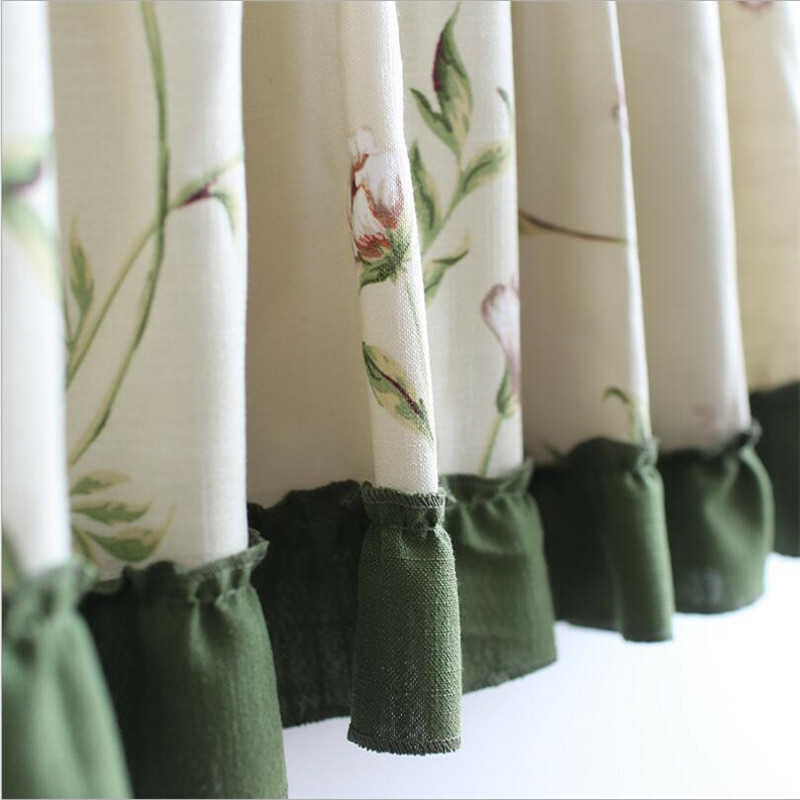 Small Half Curtain Short Curtain Kitchen Cabinet Door Window Shade Valance