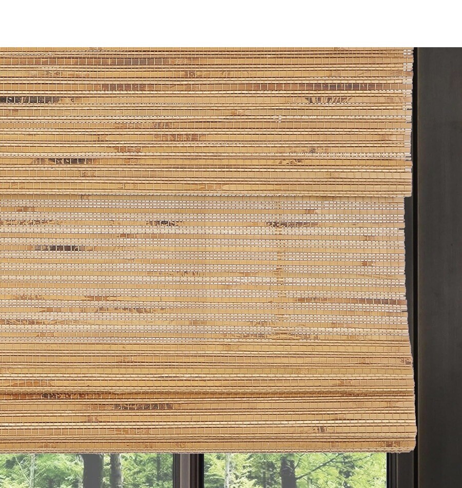 New Levolor 27×64” Cordless Light Bamboo Window Blind Sun Shade, No Hardware