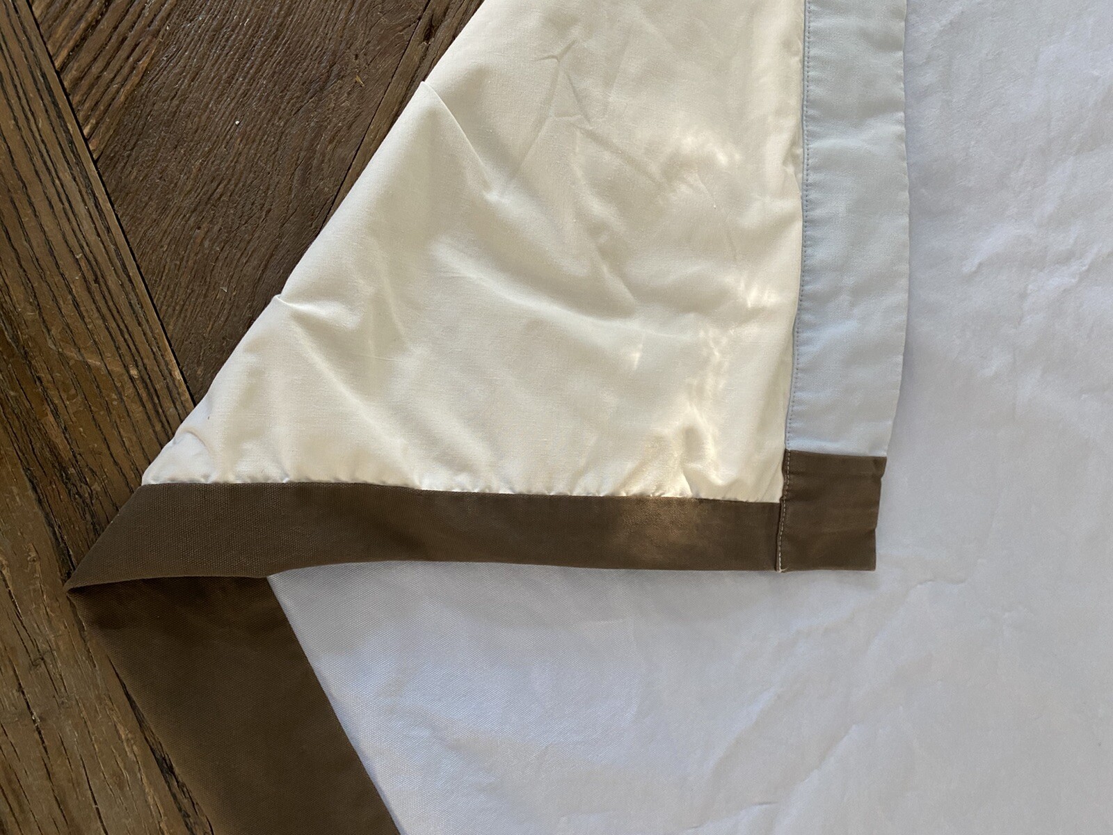 Restoration Hardware Baby Bordered Cotton Canvas Set Of 2 Panels 59” L x 49″ W