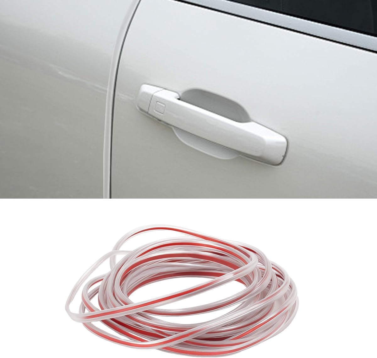 32Ft (10M) Car Door Edge Protector, Self-Adhesive Scratch Resistant U Shape Auto