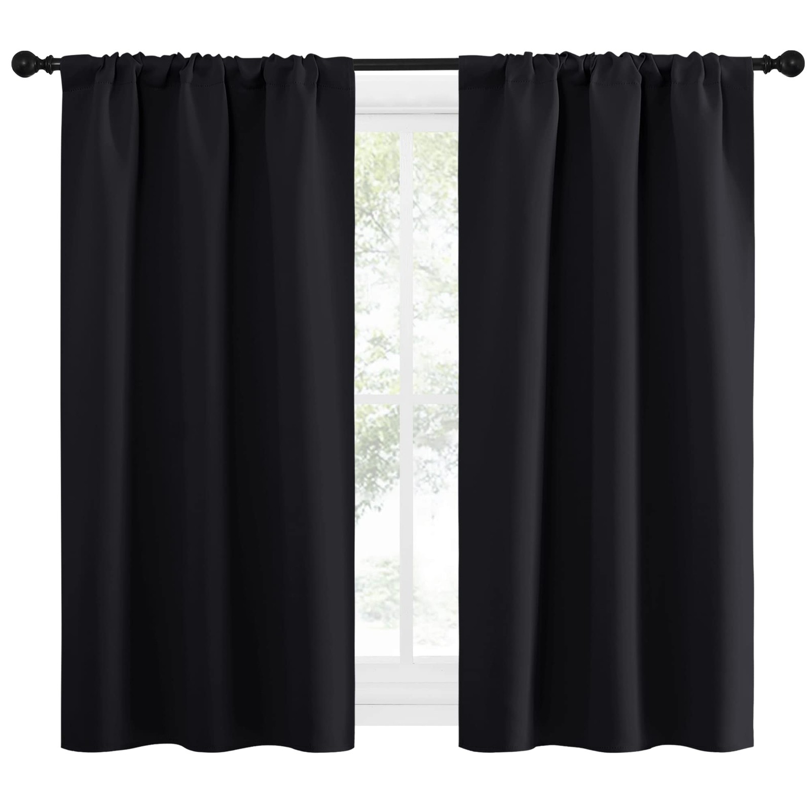 Black Out Curtain Panels for Kitchen – Energy Decoration Thermal Insulating B…