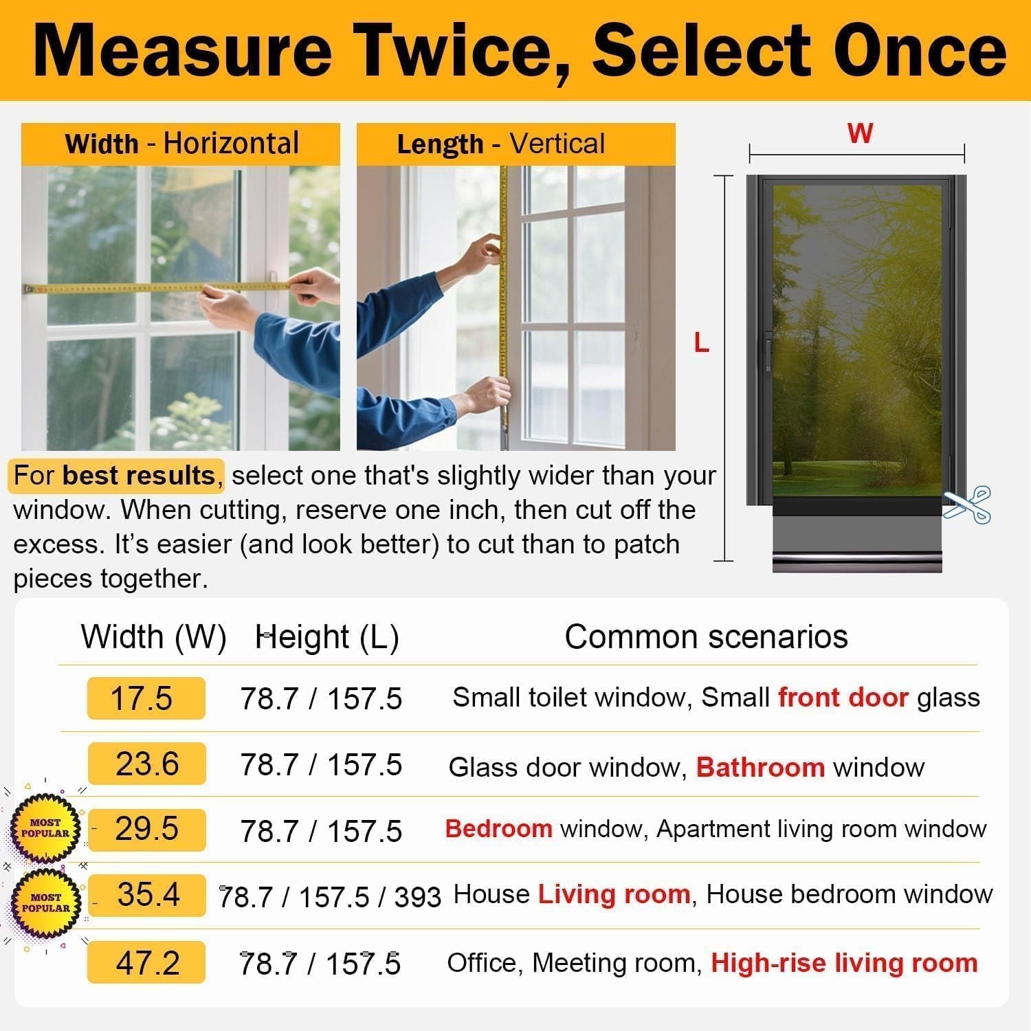 One Way Daytime Window Privacy Film See Out Not in, Window Tint for Home, Ref…