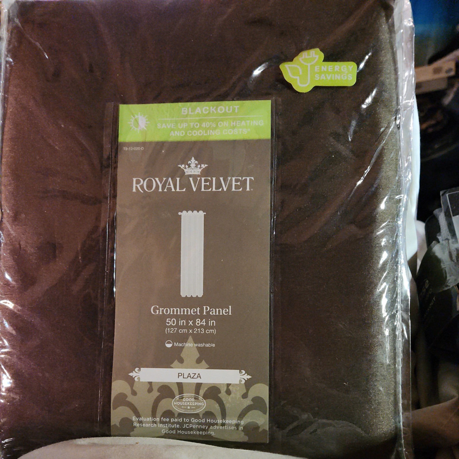 Royal Velvet Blackout Grommet Panel Plaza 50″x72″ NEW!!!