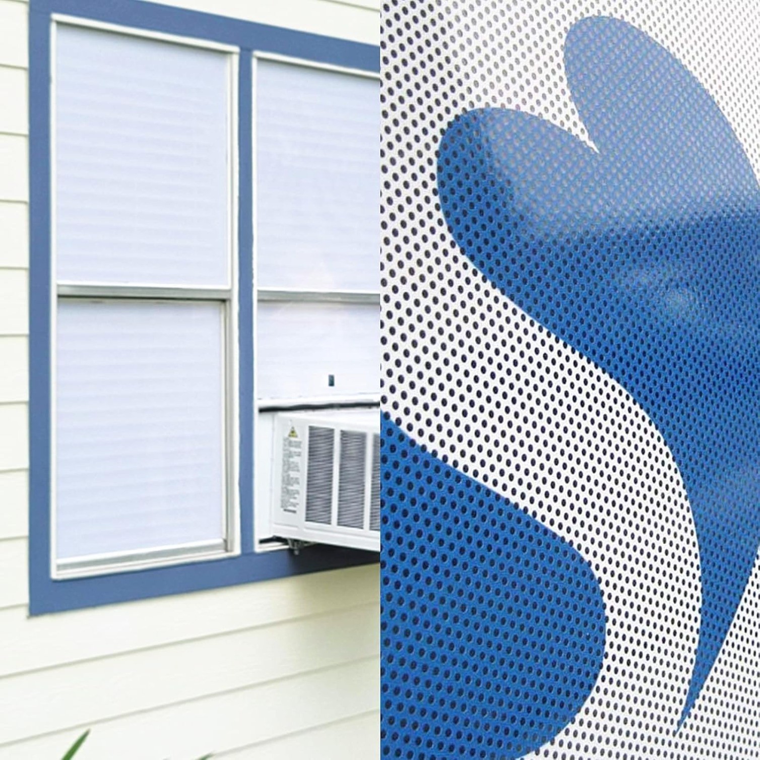 24×78 In 2 Sides OneWay Perforated Black Vinyl Privacy Adhesive Glass Wrap Roll