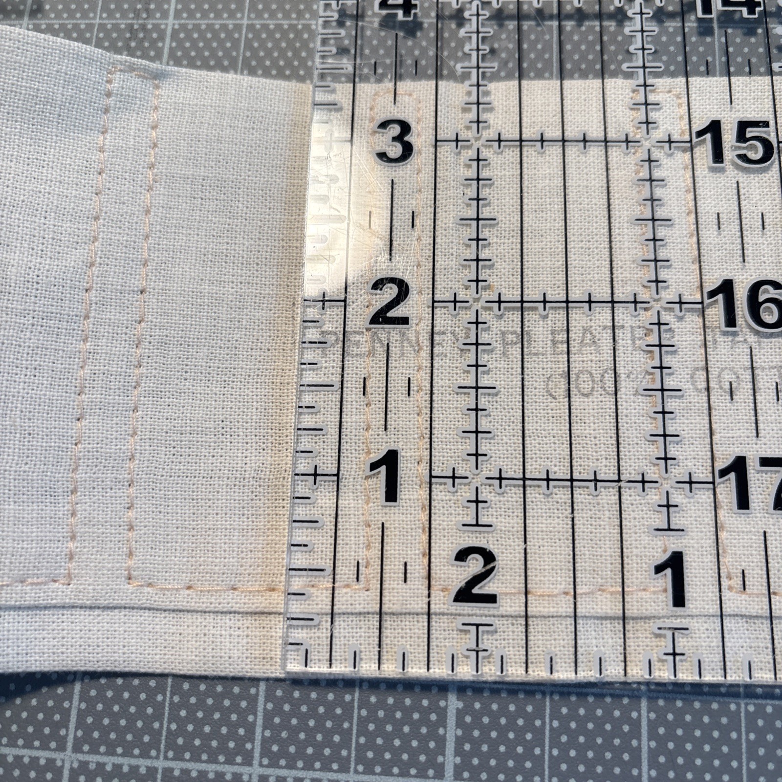3-1/2″ Multi Pleat Pleater Tape, Penney 100% Sanforized Cotton 4yd 30”
