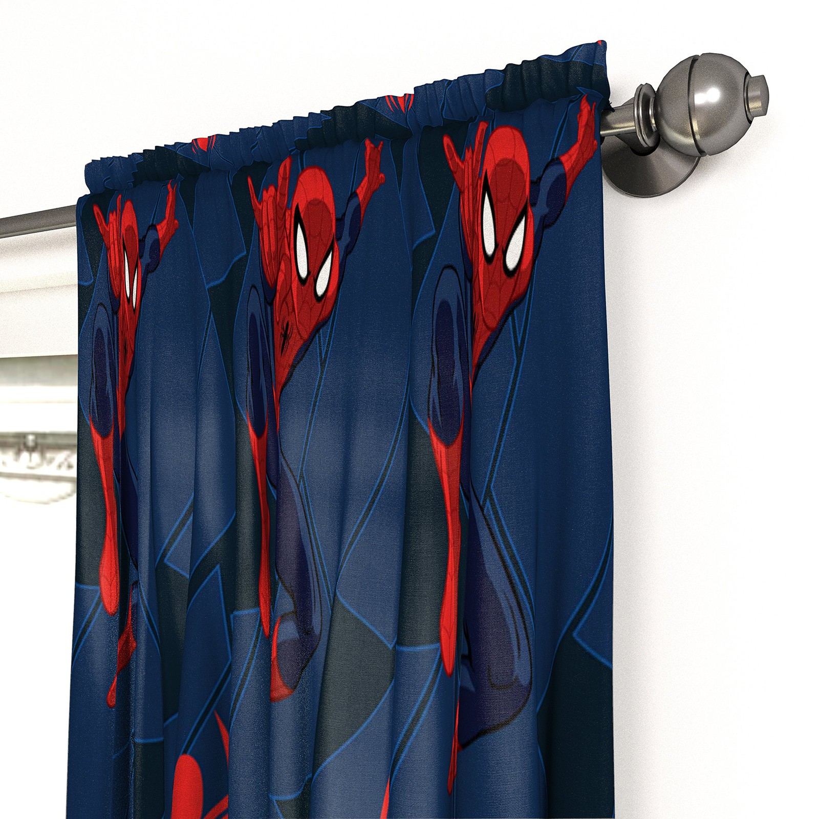 Jay Franco Marvel Spiderman Classic Saving The Day 63″ Decorative Curtain/Drapes