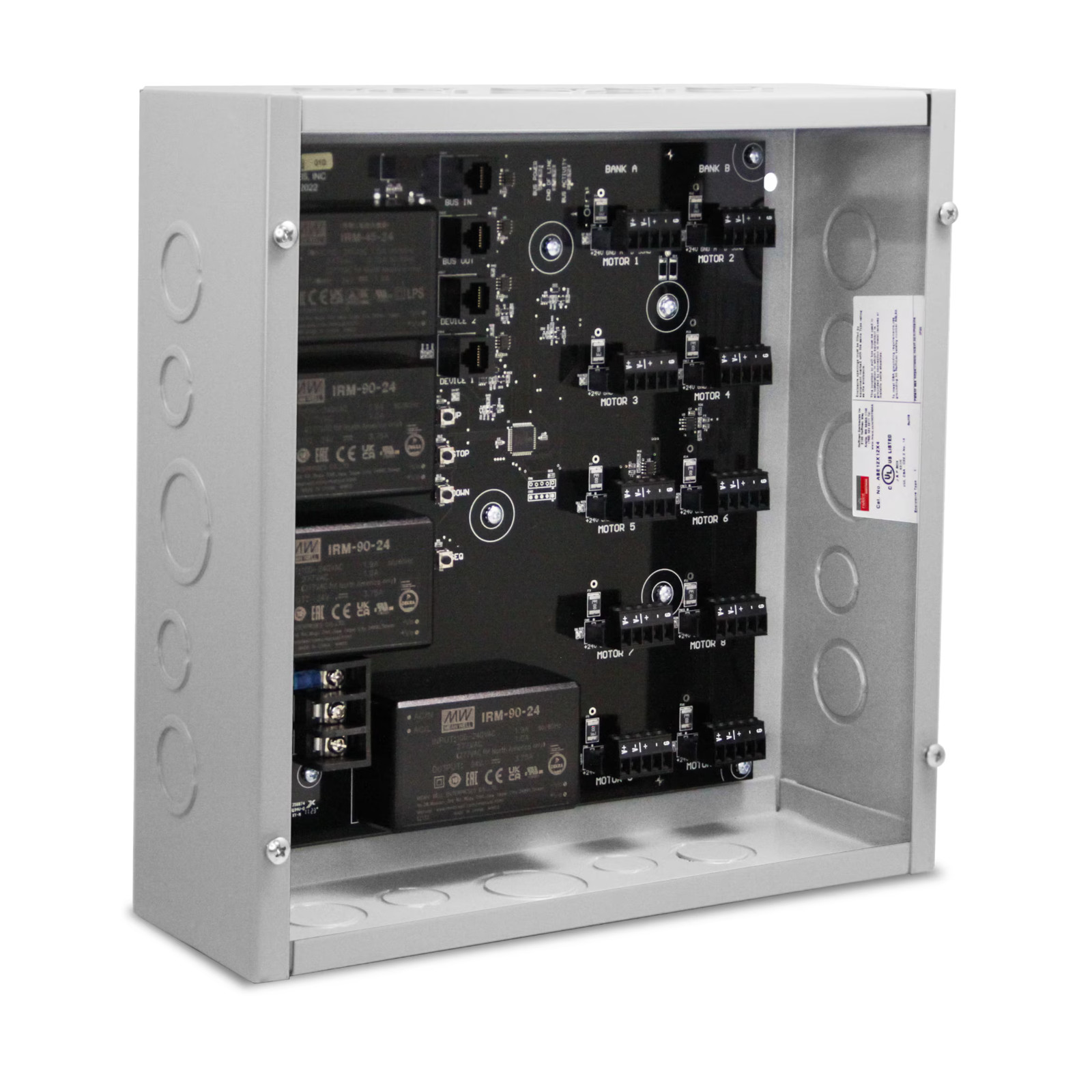 Somfy SDN PowerConnect™ Surface-Mount 24V Panel, 10 Motor Ports