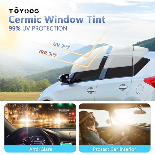 5% VLT Ceramic Car Window Tint Film – (20in * 20ft) Window 20in x 20ft 5%vlt