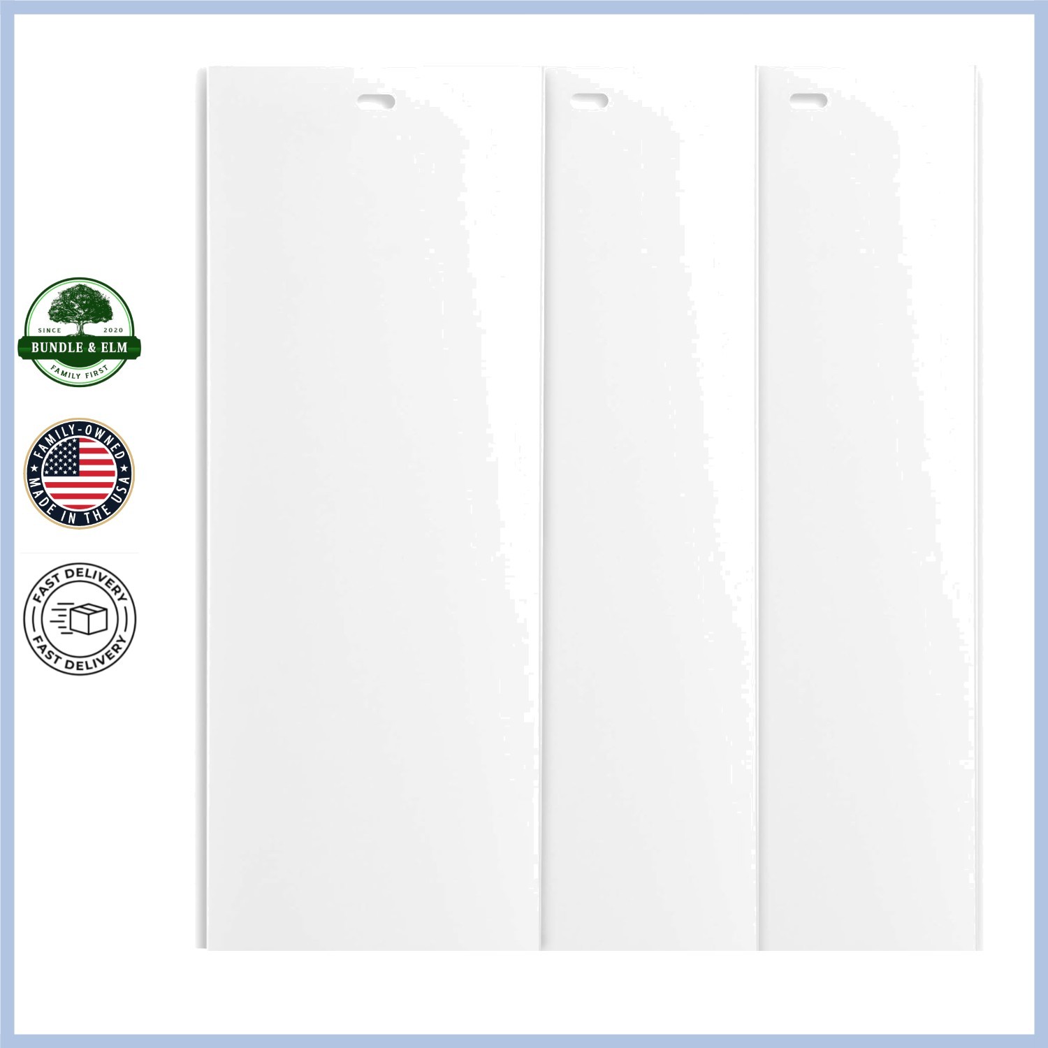 Vertical Replacement Blinds Slats for Sliding Doors, 82.5-Inch White 3 Pack