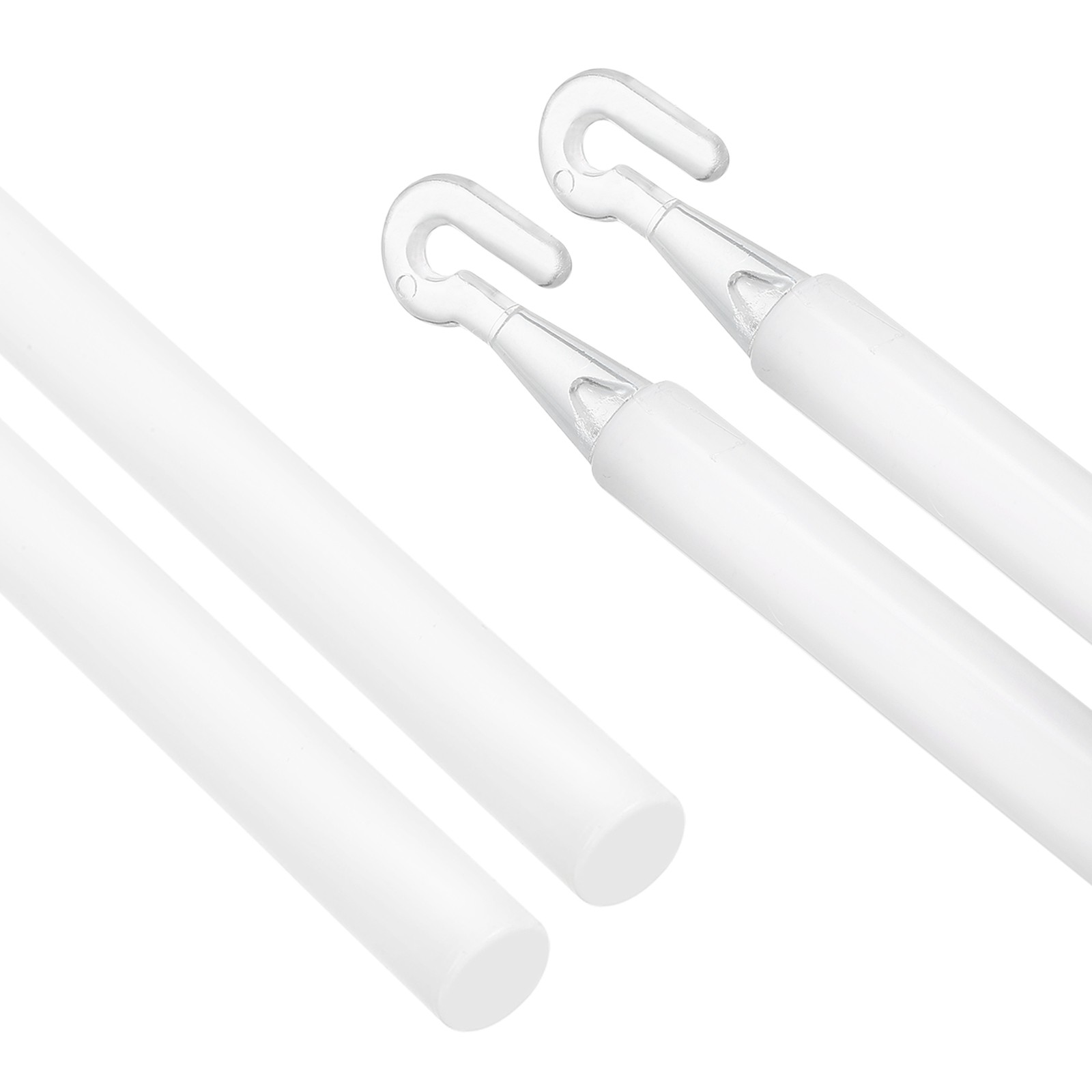 2Pcs 35″ Blinds Wand Replacement Blinds Tilt Wand with Hook and Grip White