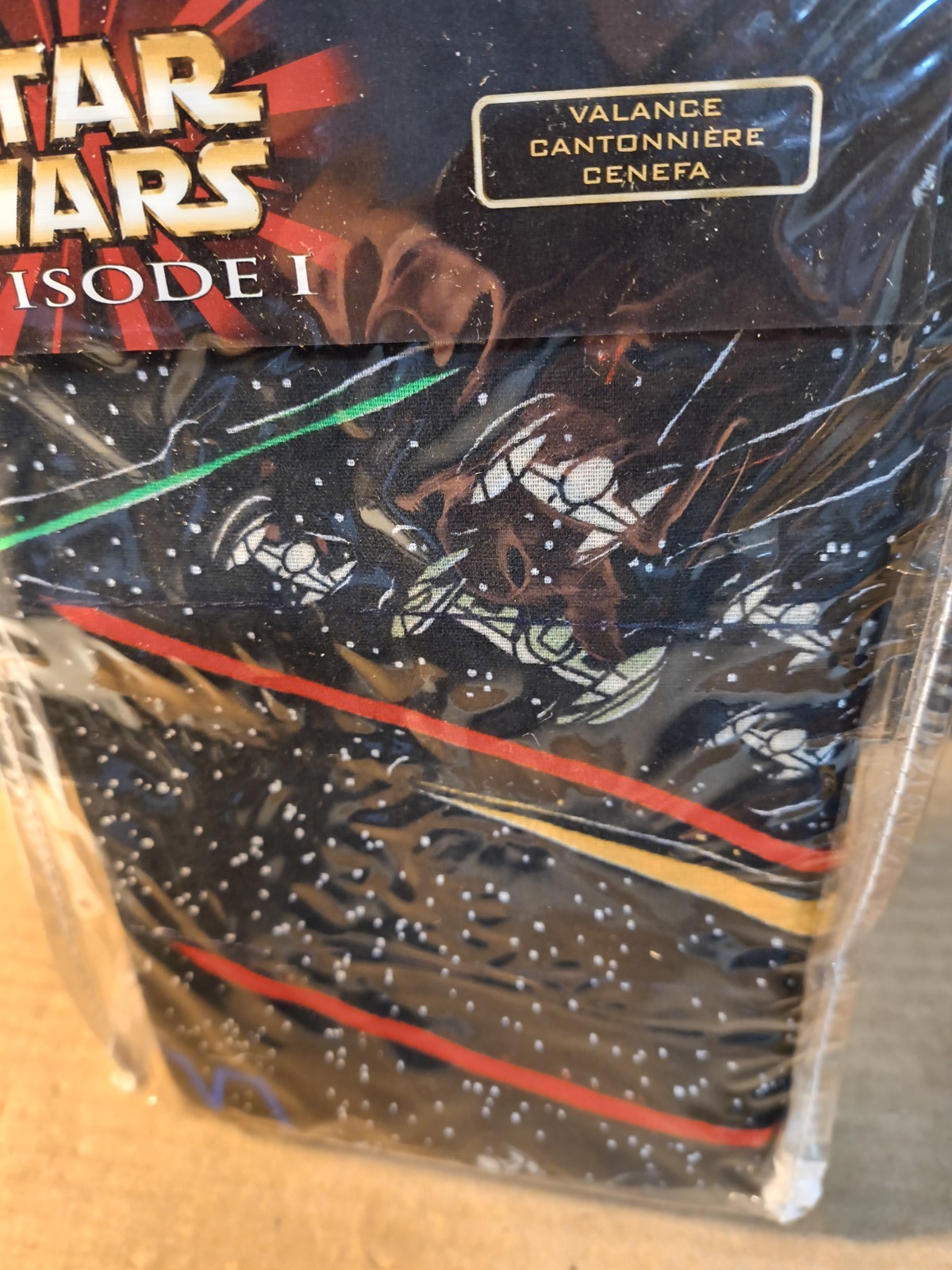 NEW Star Wars Episode 1 Cotton/Polyester 84″W 15″L Window Topper Valance